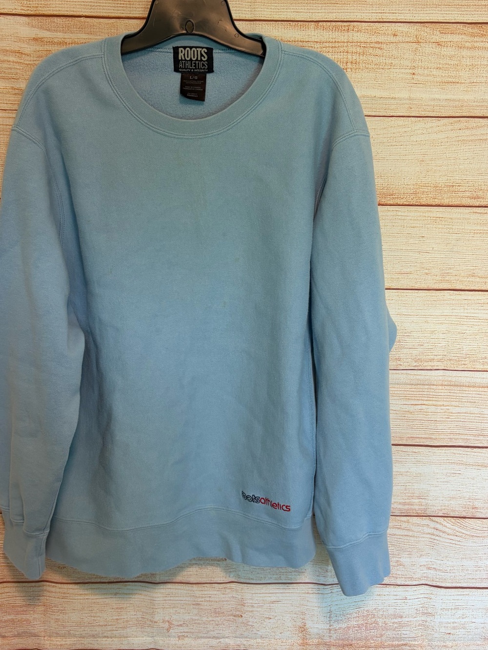 Roots Men's Sky Blue Crewneck Sweatshirt